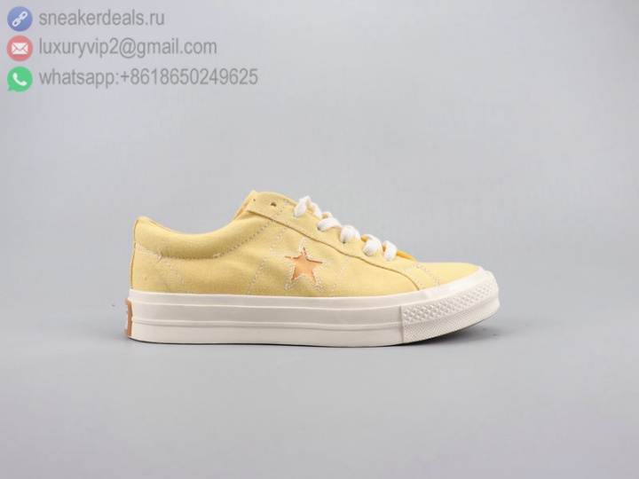 CONVERSE ONE STAR LOW YELLOW UNISEX CASUAL SHOES